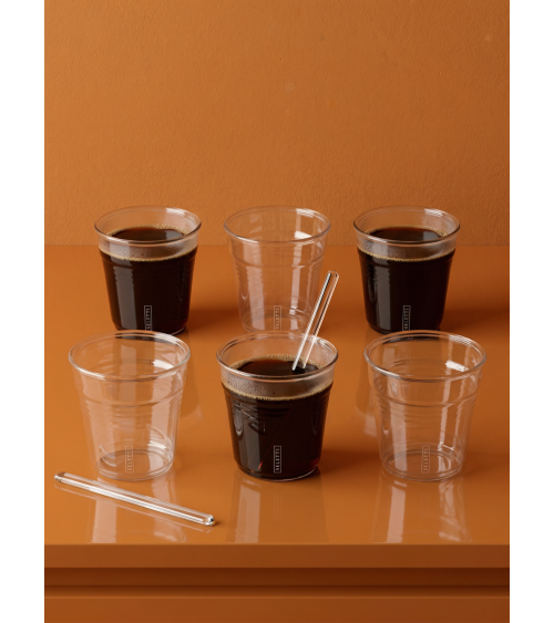 Kaffeetasse"Estetico Quotidiano Coffee set da 6 Tazze"in Borosilikatglas –SELETTI | BHOME by Arredi Barbàra