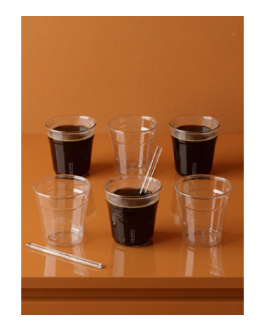 Kaffeetasse"Estetico Quotidiano Coffee set da 6 Tazze"in Borosilikatglas –SELETTI | BHOME by Arredi Barbàra