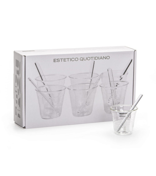 Kaffeetasse"Estetico Quotidiano Coffee set da 6 Tazze"in Borosilikatglas –SELETTI | BHOME by Arredi Barbàra