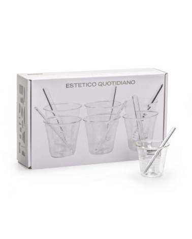 Kaffeetasse"Estetico Quotidiano Coffee set da 6 Tazze"in Borosilikatglas –SELETTI | BHOME by Arredi Barbàra