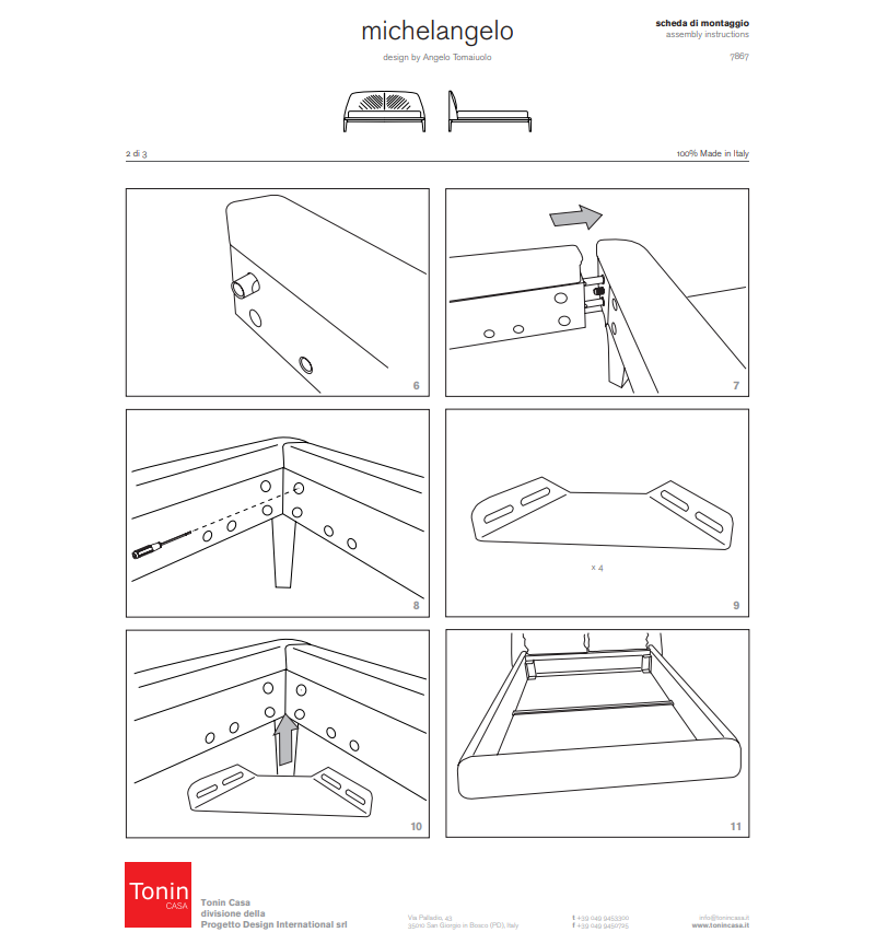 Michelangelo Bed Tonin Casa | Bhome by Arredi Barbàra