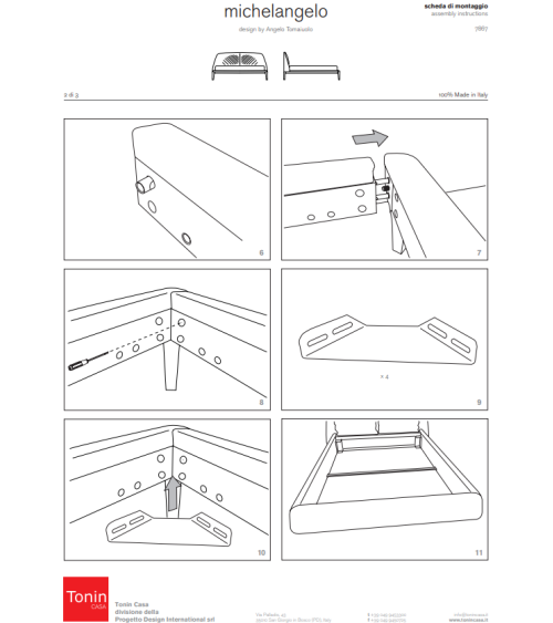 Michelangelo Bed Tonin Casa | Bhome by Arredi Barbàra