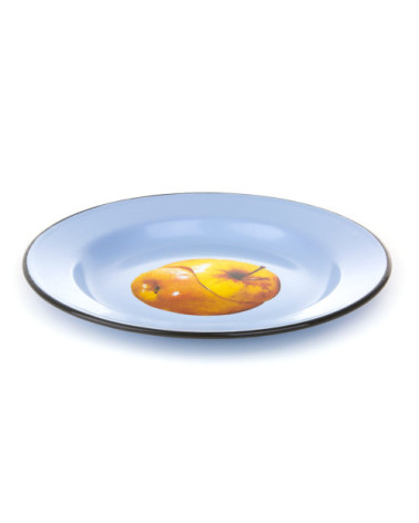 Platte"Enamel Apple"in emailliertem Metall –SELETTI | BHOME by Arredi Barbàra