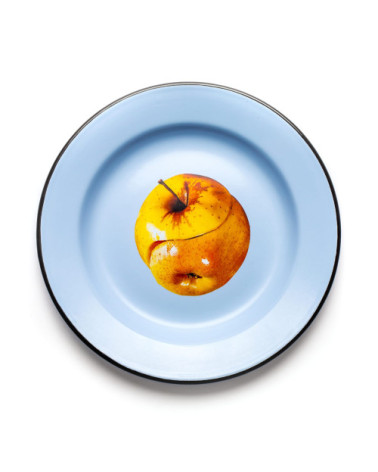 Platte"Enamel Apple"in emailliertem Metall –SELETTI | BHOME by Arredi Barbàra