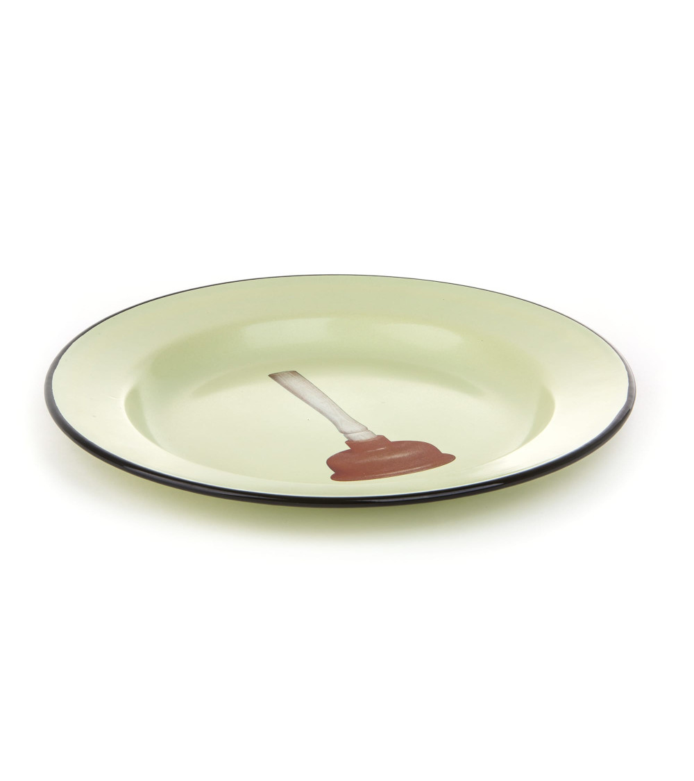 Plaque"Enamel Plunger"en métal émaillé –SELETTI | BHOME by Arredi Barbàra