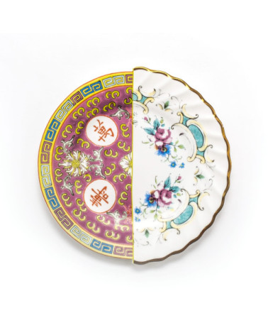 Plat à dessert"Hybrid Eudossia"en porcelaine d'os de porcelaine –SELETTI | BHOME by Arredi Barbàra