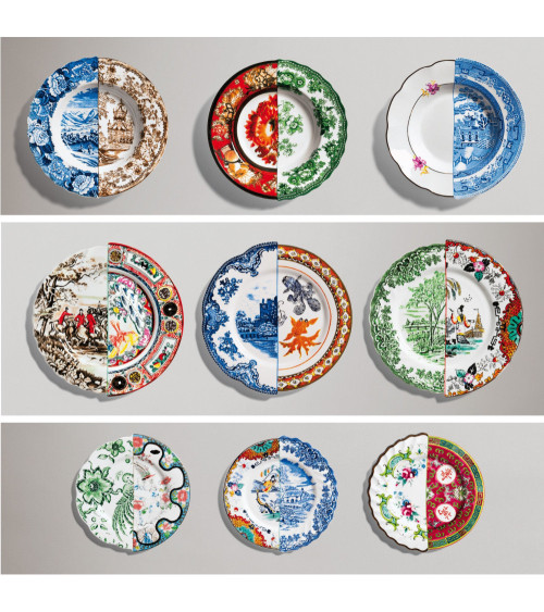 Plat à dessert"Hybrid Eudossia"en porcelaine d'os de porcelaine –SELETTI | BHOME by Arredi Barbàra