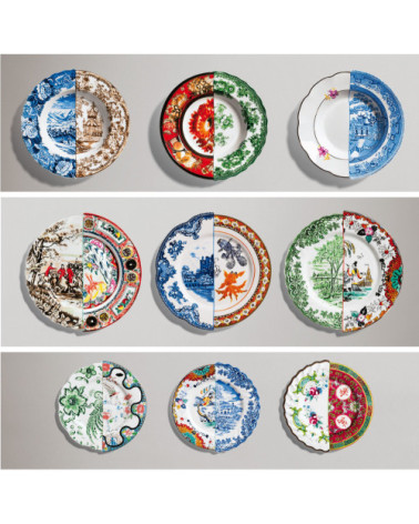 Plat à dessert"Hybrid Eudossia"en porcelaine d'os de porcelaine –SELETTI | BHOME by Arredi Barbàra