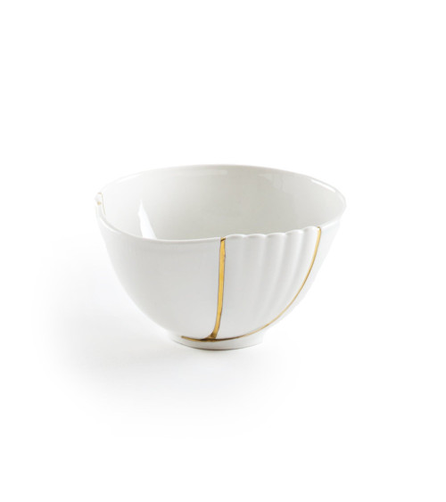 Bol"Kintsugi Ciotola 03"en porcelaine –SELETTI | BHOME by Arredi Barbàra