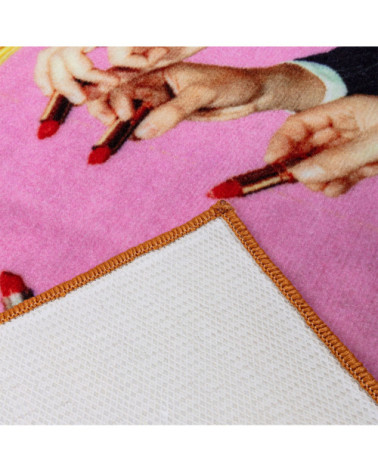 Tapis"Lipstick Pink"plastique recyclé –SELETTI | BHOME by Arredi Barbàra