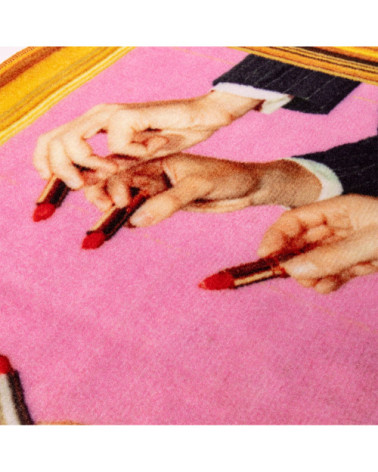 Tapis"Lipstick Pink"plastique recyclé –SELETTI | BHOME by Arredi Barbàra