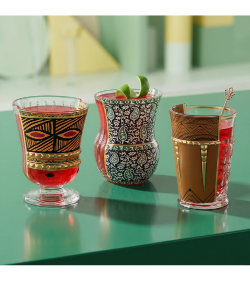 Glas"Hybrid Glasses Rodinia Set da 3"Keramik:SELETTI | BHOME by Arredi Barbàra