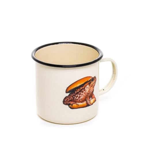 Becher"Enamel Toad"in emailliertem Metall –SELETTI | BHOME by Arredi Barbàra
