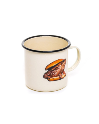 Becher"Enamel Toad"in emailliertem Metall –SELETTI | BHOME by Arredi Barbàra