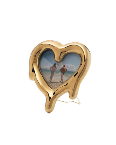 Mirror Frame"Melted Heart Gold"30 h. 35 –SELETTI | BHOME by Arredi Barbàra