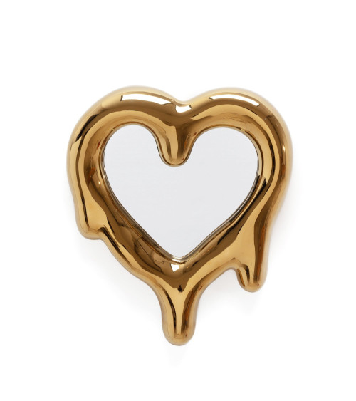 Mirror Frame"Melted Heart Gold"30 h. 35 –SELETTI | BHOME by Arredi Barbàra