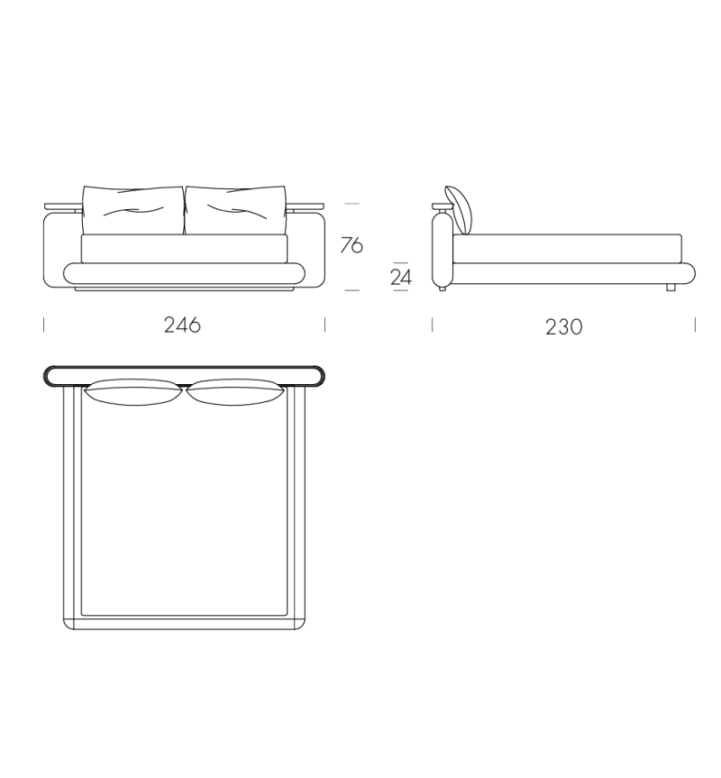 Aliante Bed Tonin Casa | Bhome by Arredi Barbàra