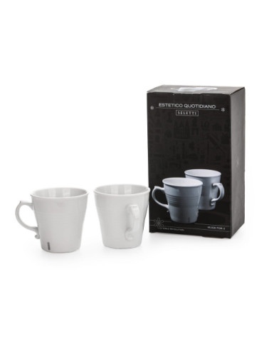 andere"Estetico Quotidiano Set da 2 Tazze"in Borosilikatglas –SELETTI | BHOME by Arredi Barbàra
