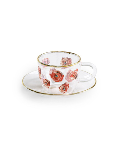 "Roses" TAZZA: cm.6,5x8,8h.5 –SELETTI | BHOME by Arredi Barbàra