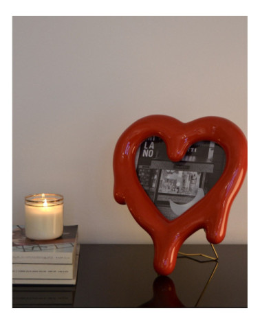Mirror Frame"Melted Heart Red"30 h. 35 –SELETTI | BHOME by Arredi Barbàra