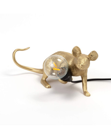 Bulb"Mouse Lamp Lop Gold"Cm.6,2x21 h.8,1 –SELETTI | BHOME by Arredi Barbàra