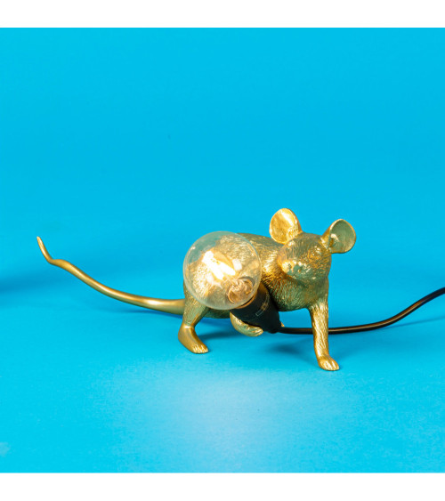 Bulb"Mouse Lamp Lop Gold"Cm.6,2x21 h.8,1 –SELETTI | BHOME by Arredi Barbàra