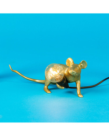 Bulb"Mouse Lamp Lop Gold"Cm.6,2x21 h.8,1 –SELETTI | BHOME by Arredi Barbàra