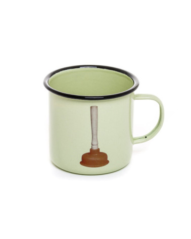 Mug"Enamel Plunger"en métal émaillé –SELETTI | BHOME by Arredi Barbàra