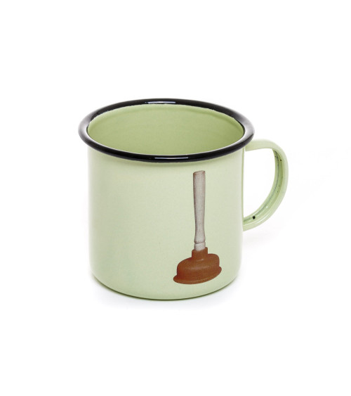 Mug"Enamel Plunger"en métal émaillé –SELETTI | BHOME by Arredi Barbàra