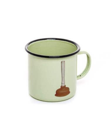 Mug"Enamel Plunger"en métal émaillé –SELETTI | BHOME by Arredi Barbàra