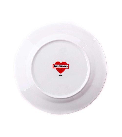 Platte"in Porcelana Drill Gold Border"Porzellan —SELETTI | BHOME by Arredi Barbàra