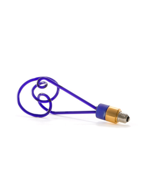 Bulb"Twist Lamp Blu"cm h. 30 –SELETTI | BHOME by Arredi Barbàra