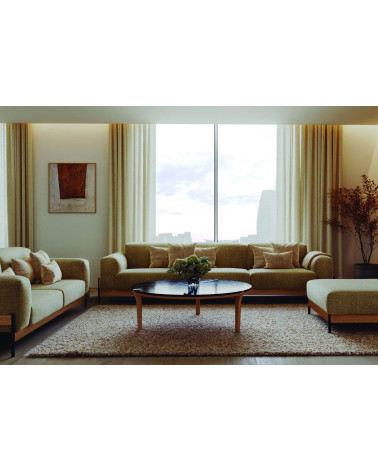 Bowie Sofa aus Metall und Massivholz | WEWOOD