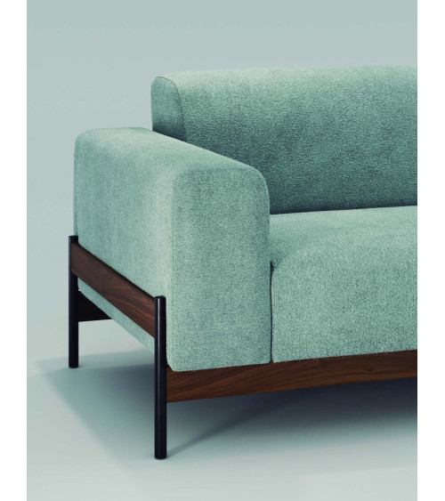 Bowie Metal and Solid Wood Sofa | WEWOOD
