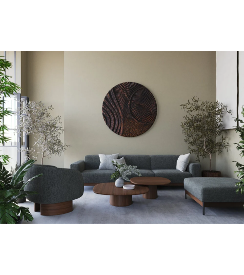 Bowie Sofa aus Metall und Massivholz | WEWOOD