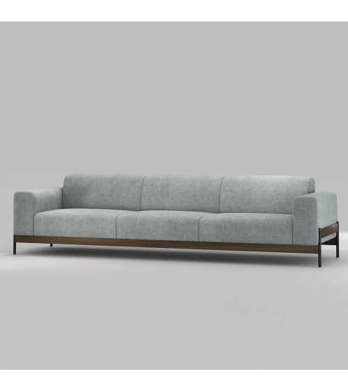 Bowie Metal and Solid Wood Sofa | WEWOOD
