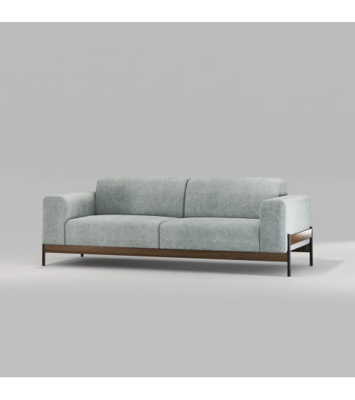 Bowie Metal and Solid Wood Sofa | WEWOOD