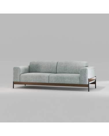 Bowie Metal and Solid Wood Sofa | WEWOOD
