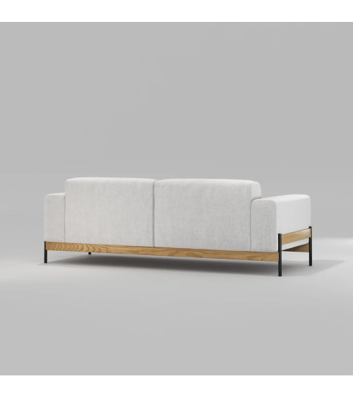 Bowie Metal and Solid Wood Sofa | WEWOOD