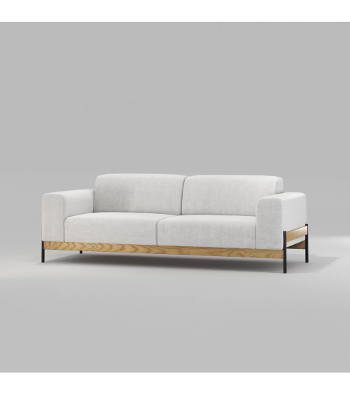 Bowie Metal and Solid Wood Sofa | WEWOOD