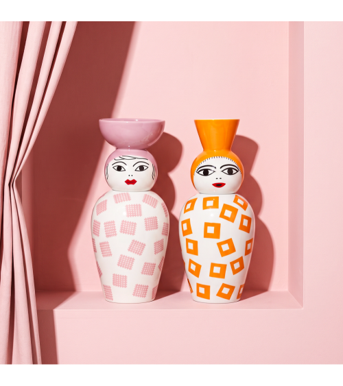 Vaso "Canopie LUNA" rosa SELETTI | BHOME by Arredi Barbàra