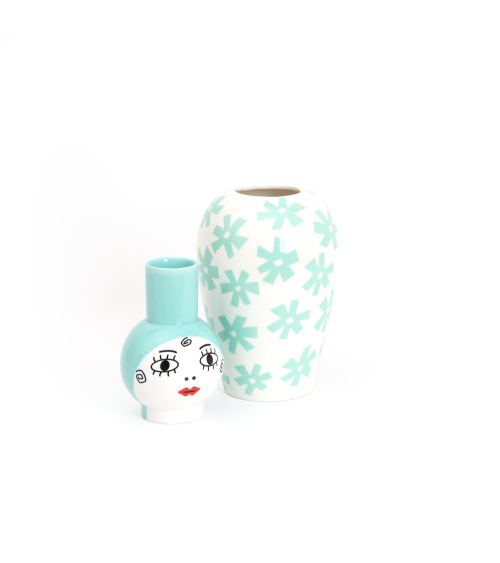 Vaso "Canopie ZITA" turchesi SELETTI | BHOME by Arredi Barbàra