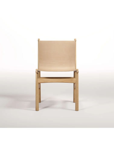 Nook Chair in Wood, Leather and Brass | WEWOOD