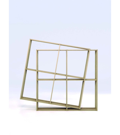 Bibliothèque X2 modulable en bois massif | WEWOOD