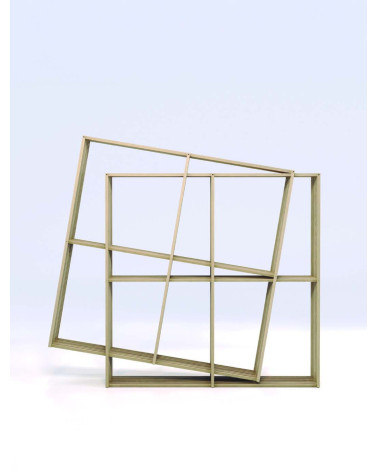 Bibliothèque X2 modulable en bois massif | WEWOOD