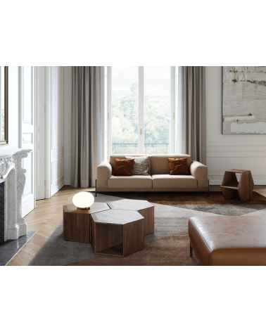 Tavolino Hexa modulare in legno massello | WEWOOD