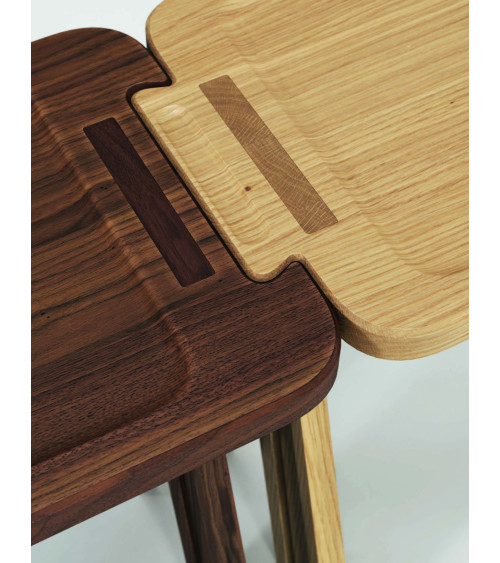Multibanqueta Stool in Oak or Walnut | WEWOOD