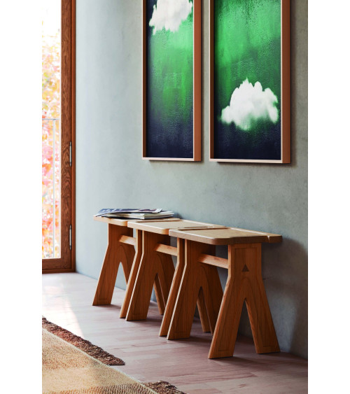 Sgabello Multibanqueta in rovere o noce | WEWOOD