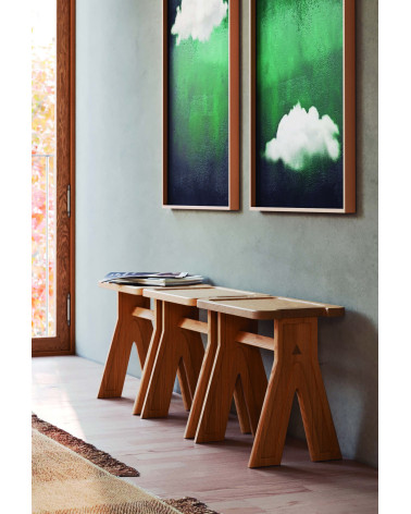 Sgabello Multibanqueta in rovere o noce | WEWOOD