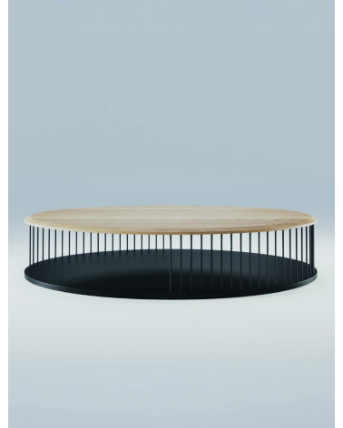 Table basse Memória en bois et fer | WEWOOD